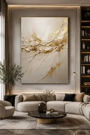 Luxury Gold and White Abstract