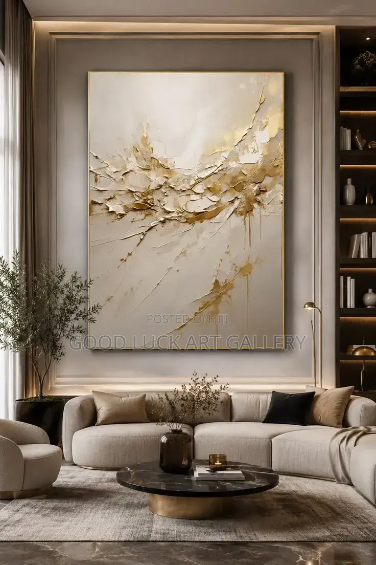 Luxury Gold and White Abstract