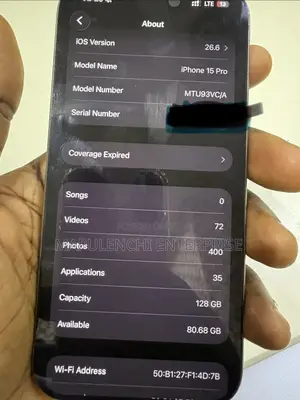 Apple iPhone 15 Pro 128 GB Silver