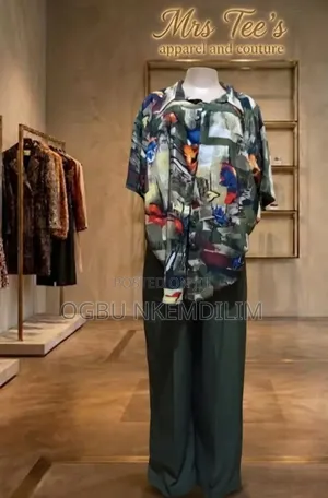 Big Size Vintage Shirt and Pallazo Pant