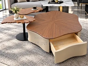 Luxury Modern Center Table With Drawer | Stylish Coffee Table