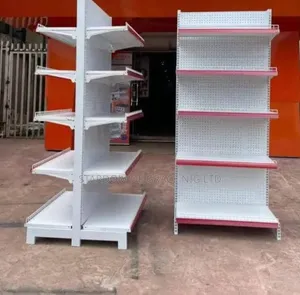 Single and Double Supermarket Shelves
