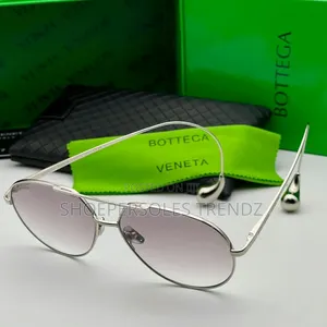 Bottega Avaitor Sunglasses With Gold and Silver Frames