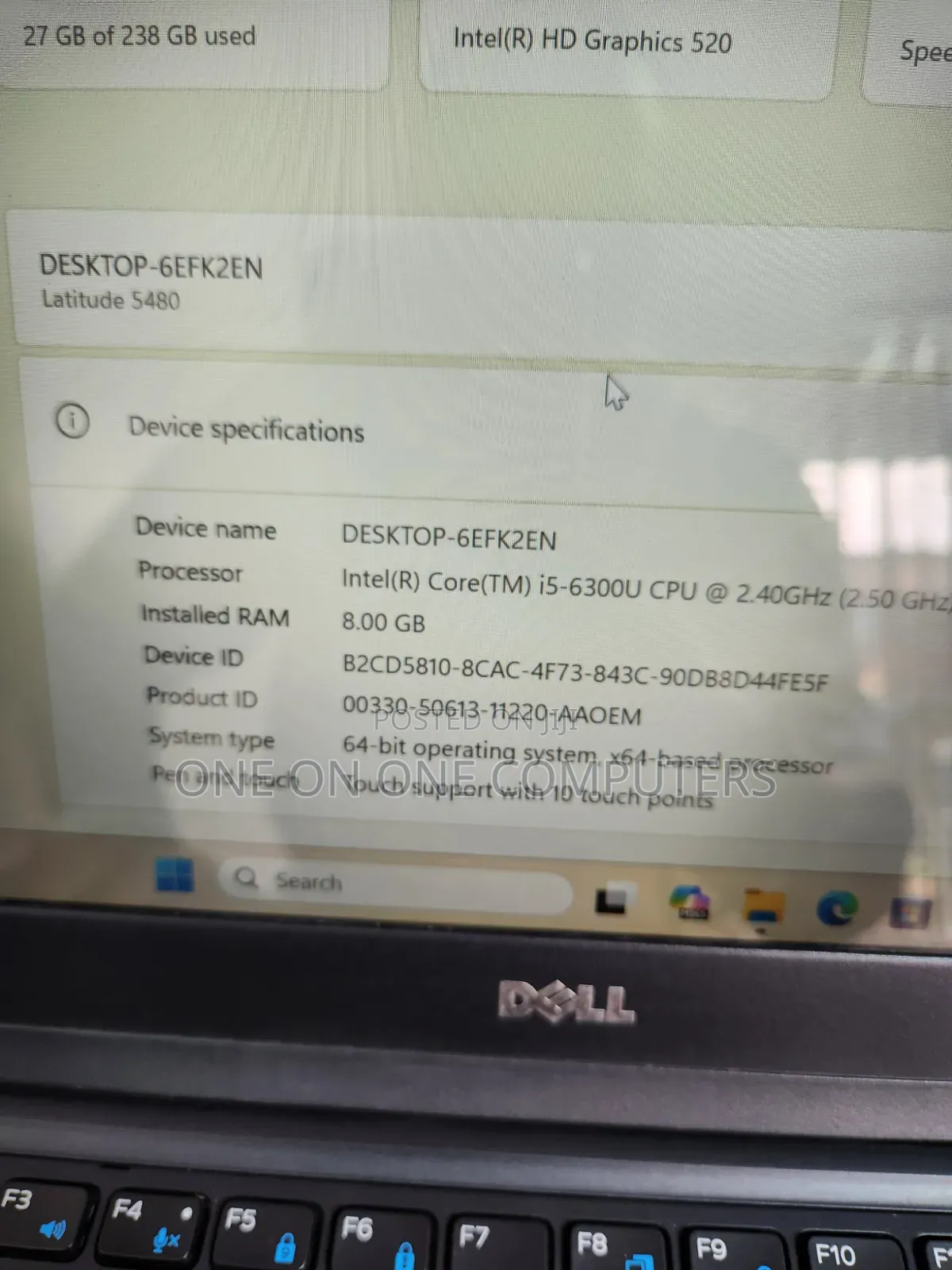 Laptop Dell Latitude 5480 8GB Intel Core i5 SSD 256GB