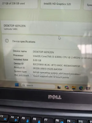 Laptop Dell Latitude 5480 8GB Intel Core i5 SSD 256GB