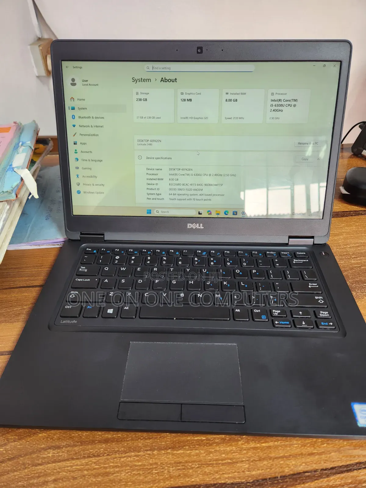Laptop Dell Latitude 5480 8GB Intel Core i5 SSD 256GB