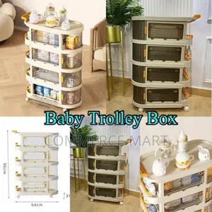 Trolley Storage Box 4 Layer Rack