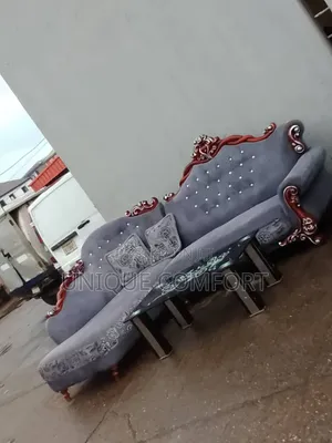 Imported Luxury Royal Sofa Set With Glass Top Center Table
