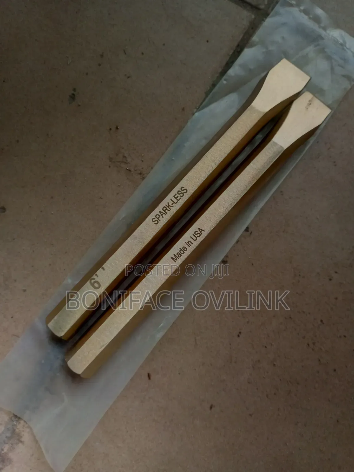 6" Brass Chisel ( Various Sizes Available