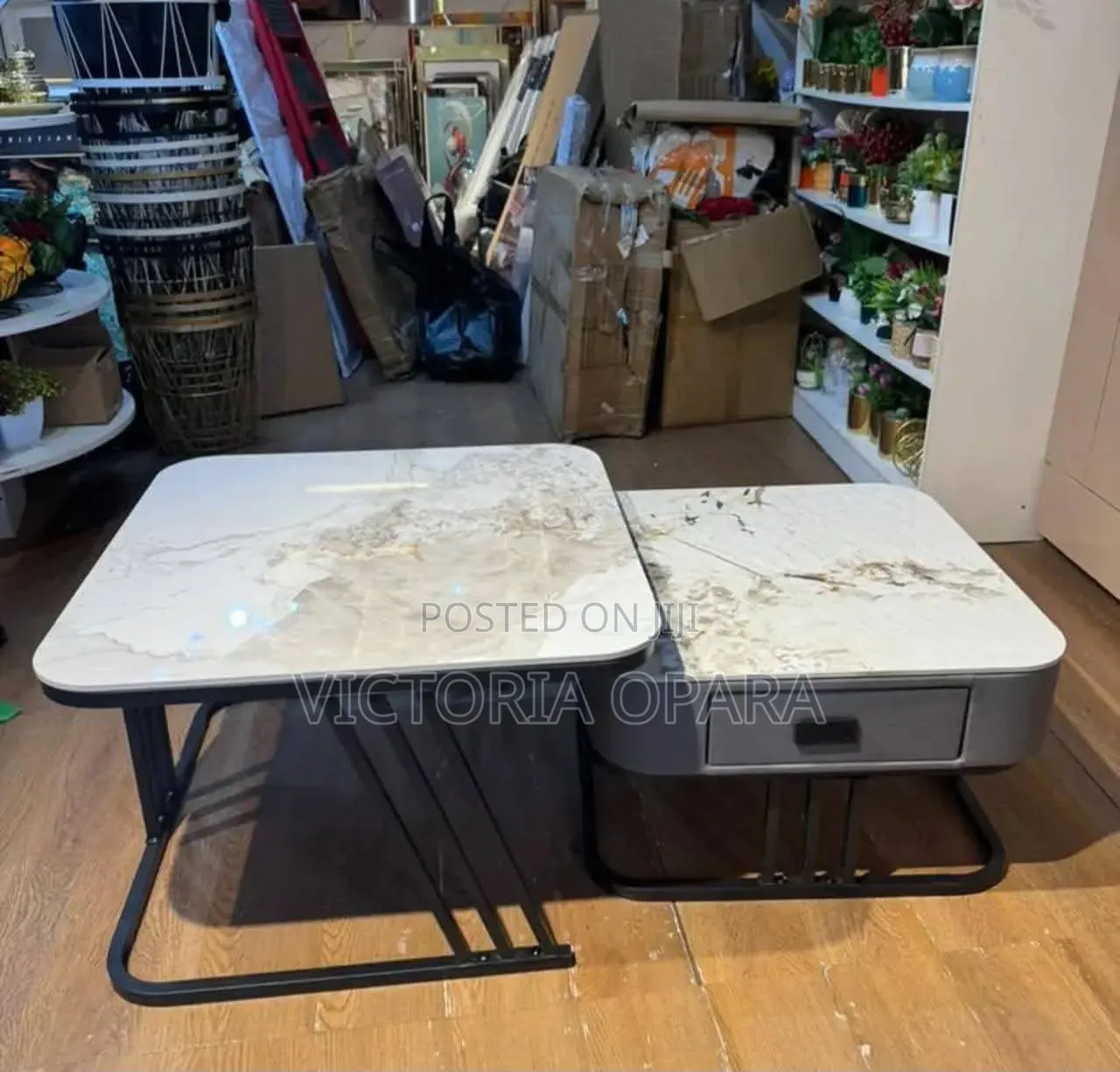 Brandnew 2 in One Foreign Marble Centre Table