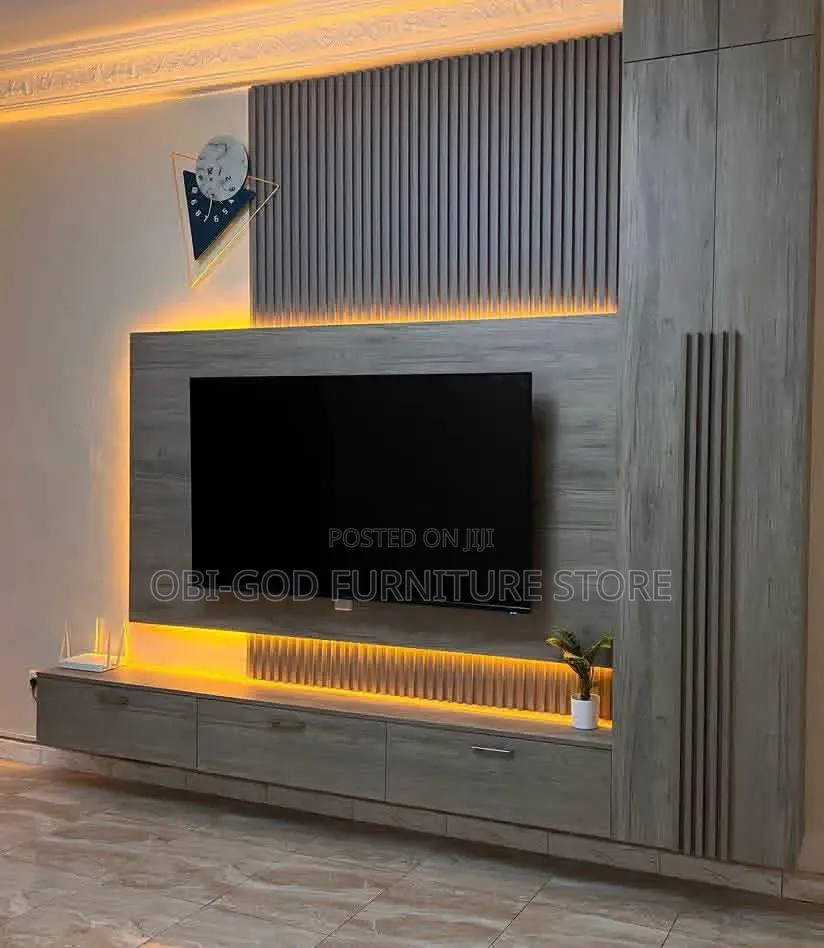 Modern TV Wall Panel Floating TV Console | Interior Decor