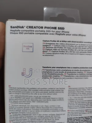 SanDisk Creator Phone SSD Magsafe 1tb Compatible 1000mbs