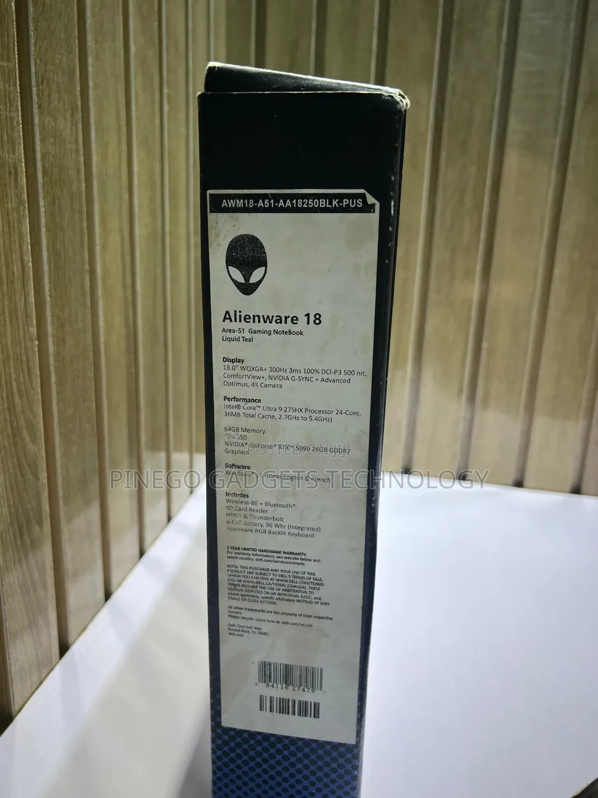 Laptop Alienware 18 Area-51 64GB Intel Core Ultra 9 SSD 2T
