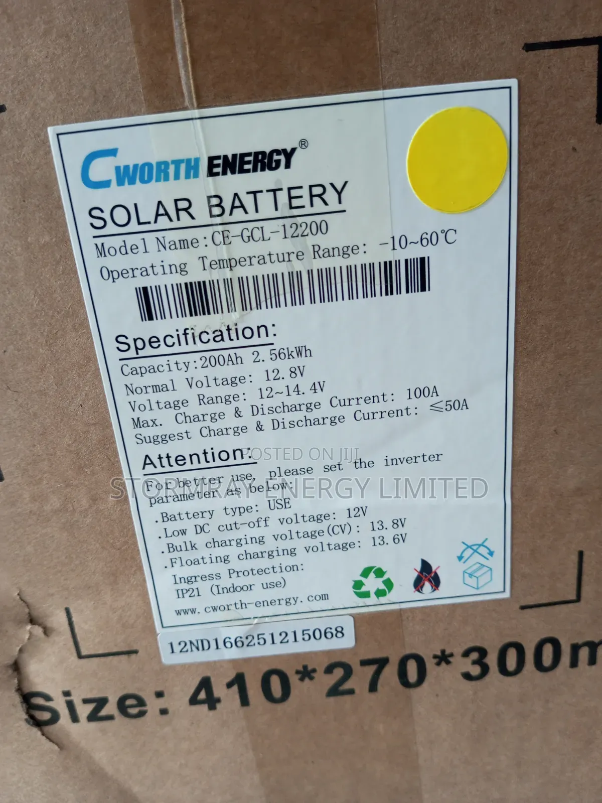 2.5kWh CWorth Lithium Battery