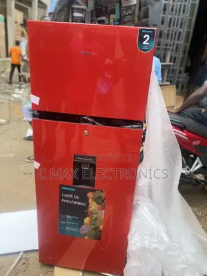 Hisense 205L Refrigerator With Water Dispenser – Double Door Red