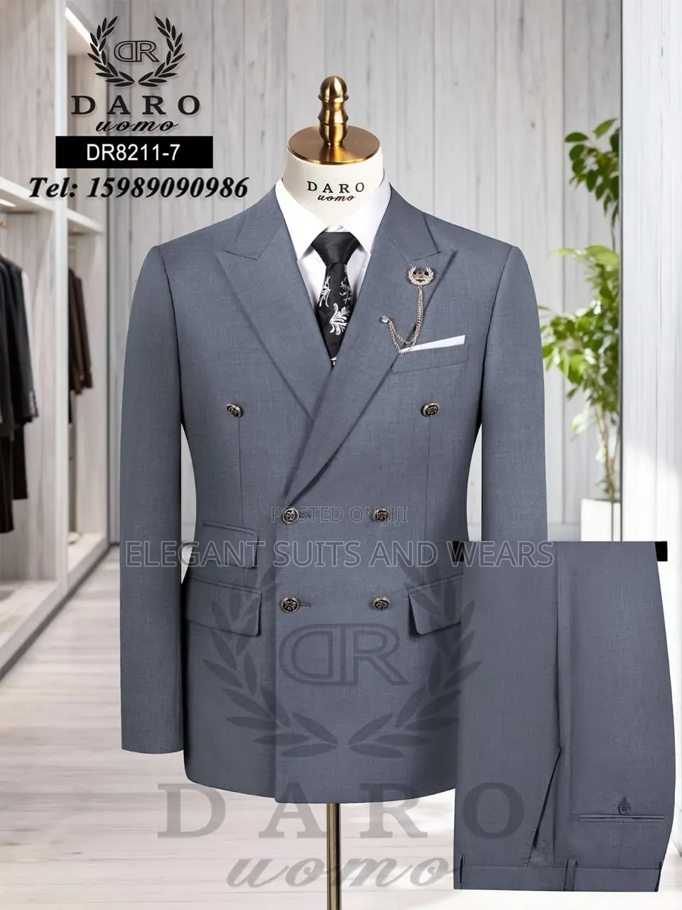 Slim Fitted Suit for Men.