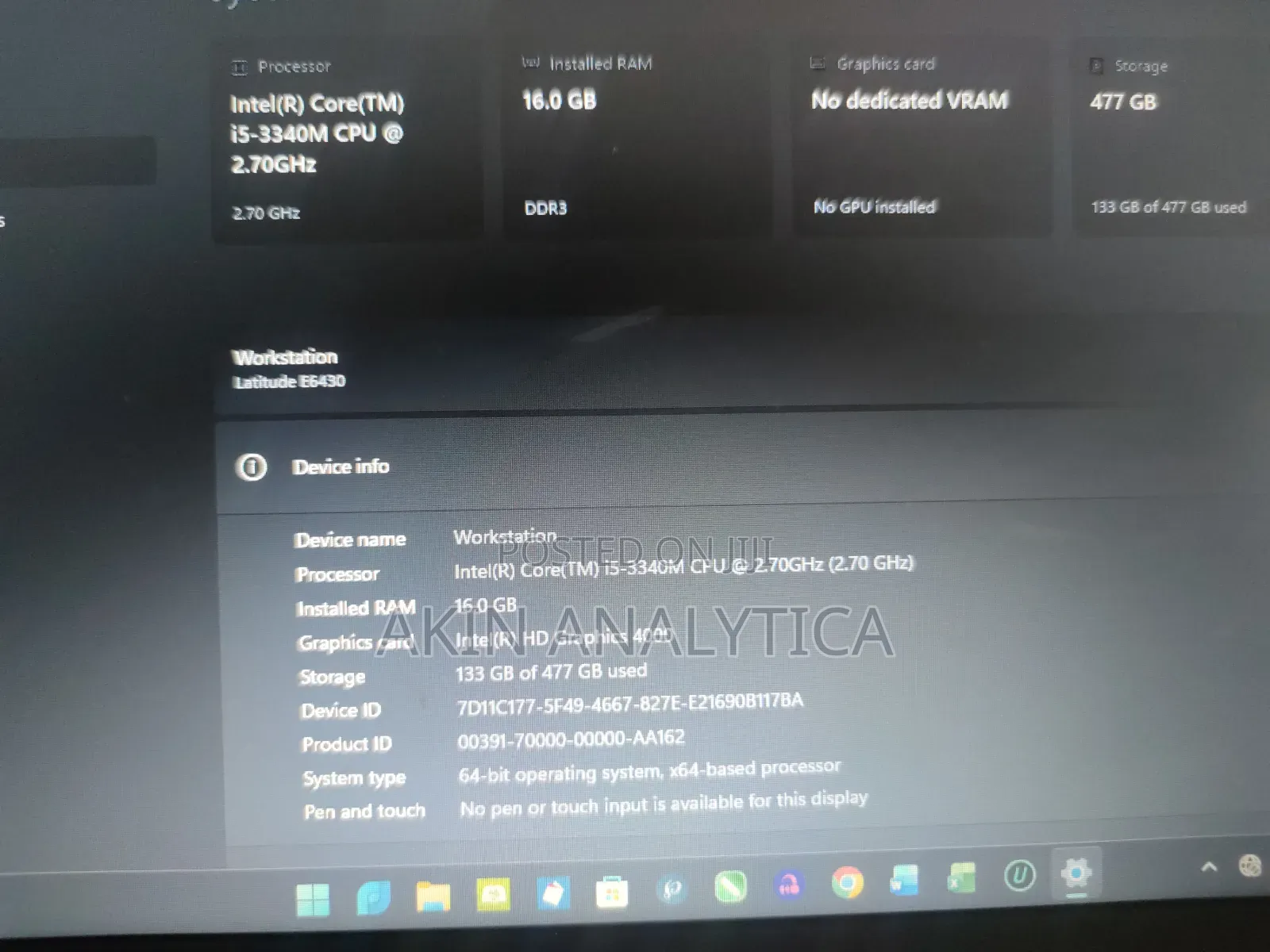 Laptop Dell Latitude E6430 16GB Intel Core i5 SSD 512GB