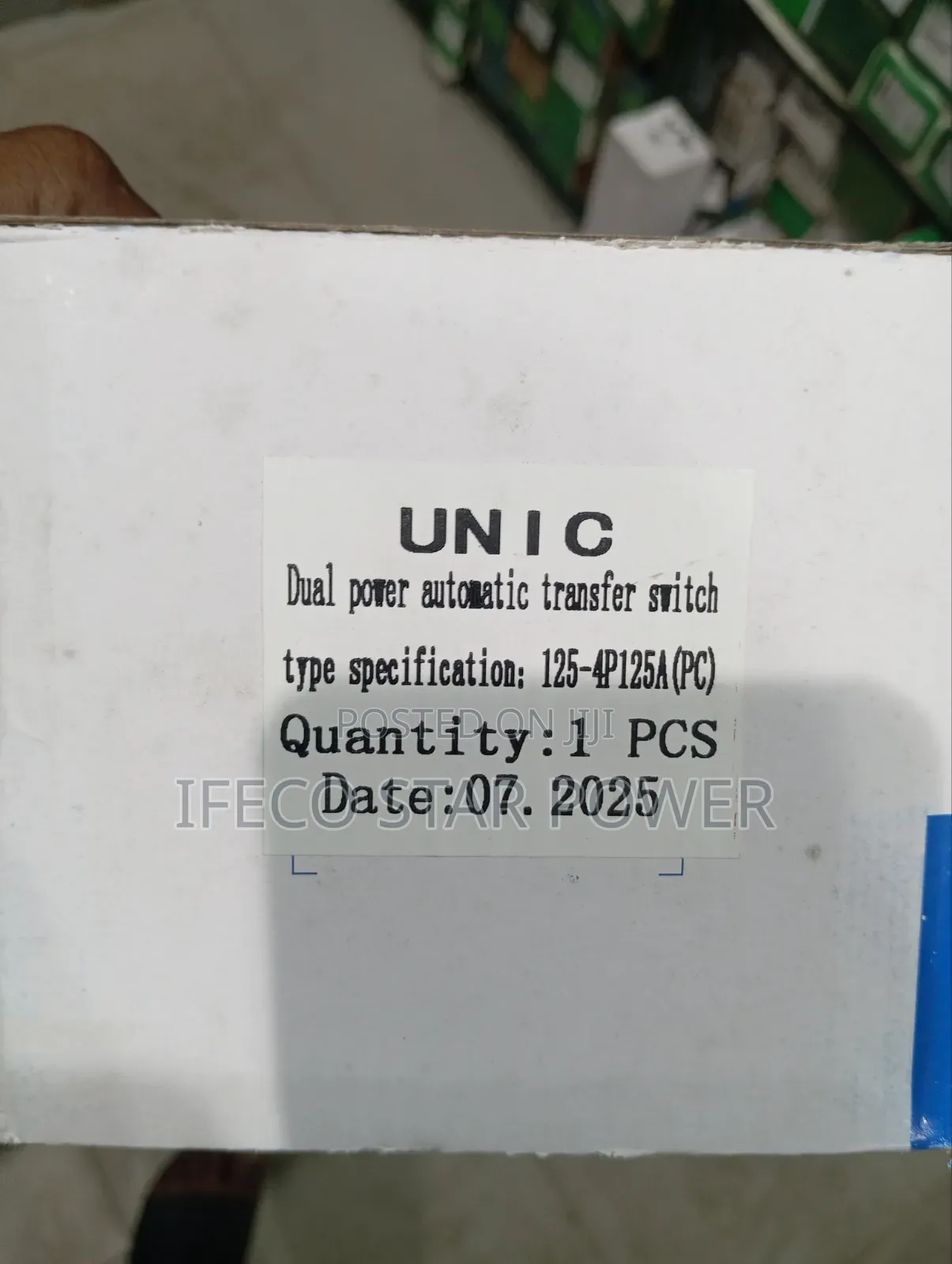 Automatic Changeover Switch 125amp