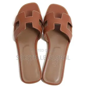 Satin Hermes Slides