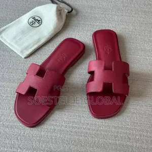 Satin Hermes Slides