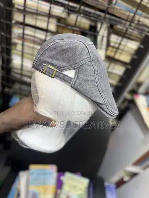 Adjustable Papas Cap Denim : Grey