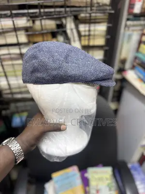 Adjustable Papas Cap Denim : Grey