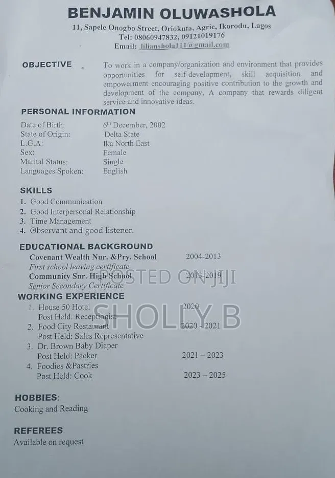 Looking for a Job