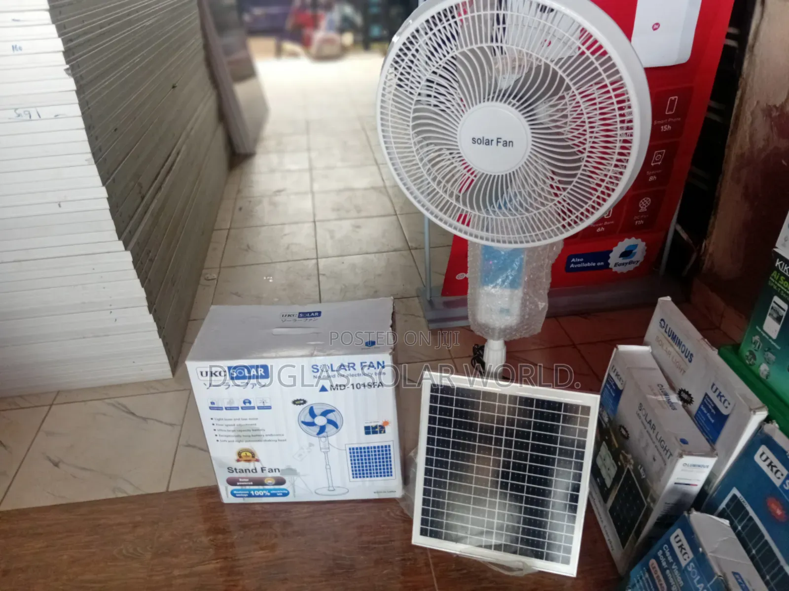 Ukc Solar Rechargeable Fan