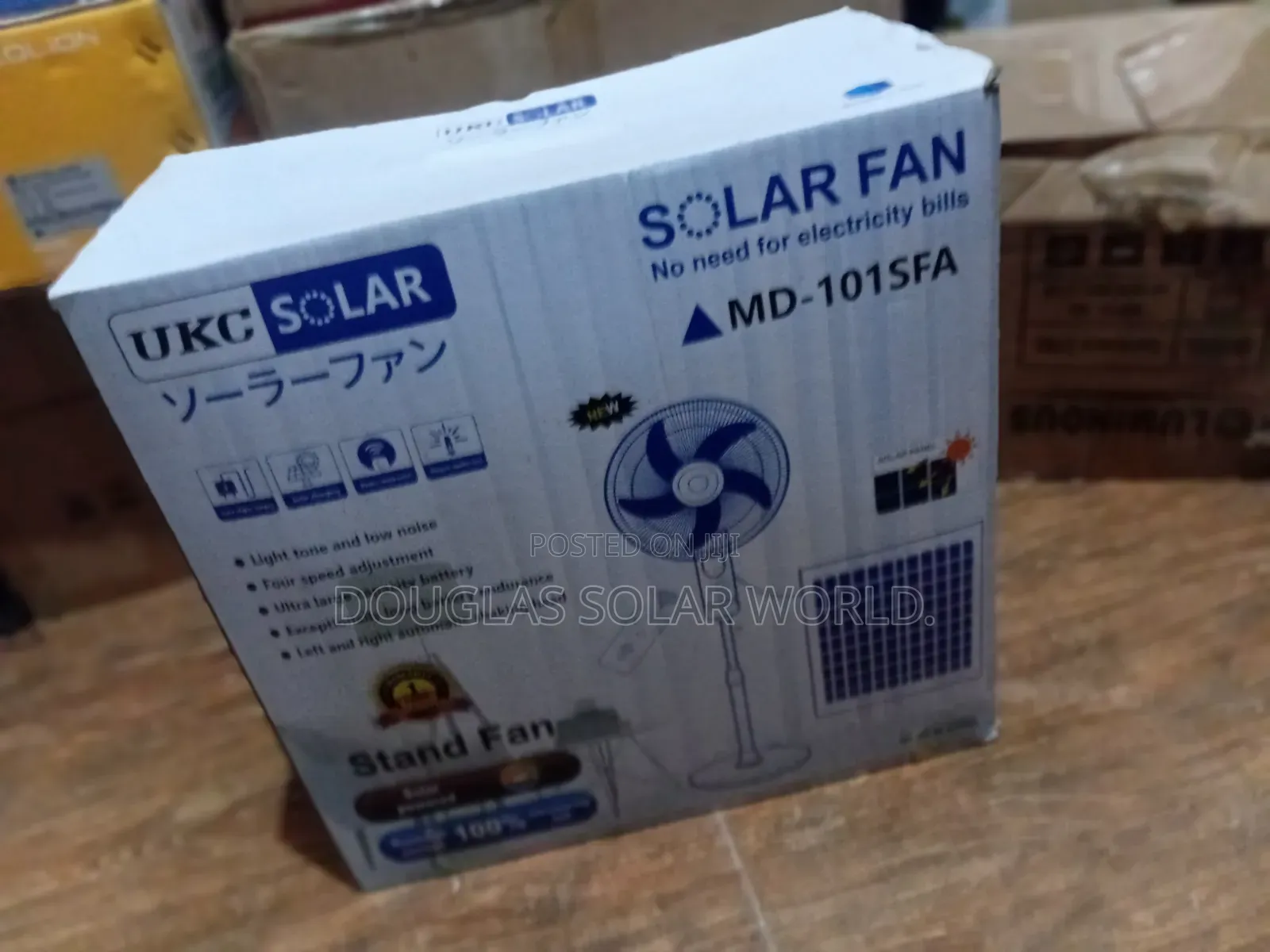 Ukc Solar Rechargeable Fan