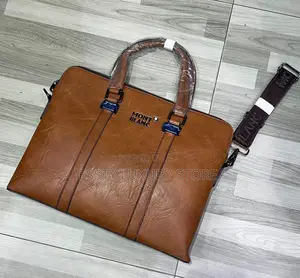 Mont Blanc Pure Leather Quality Laptop / Official Bag 
