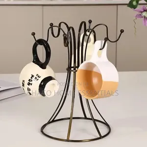 6-Hook Stainless Steel Mug Holder Stand