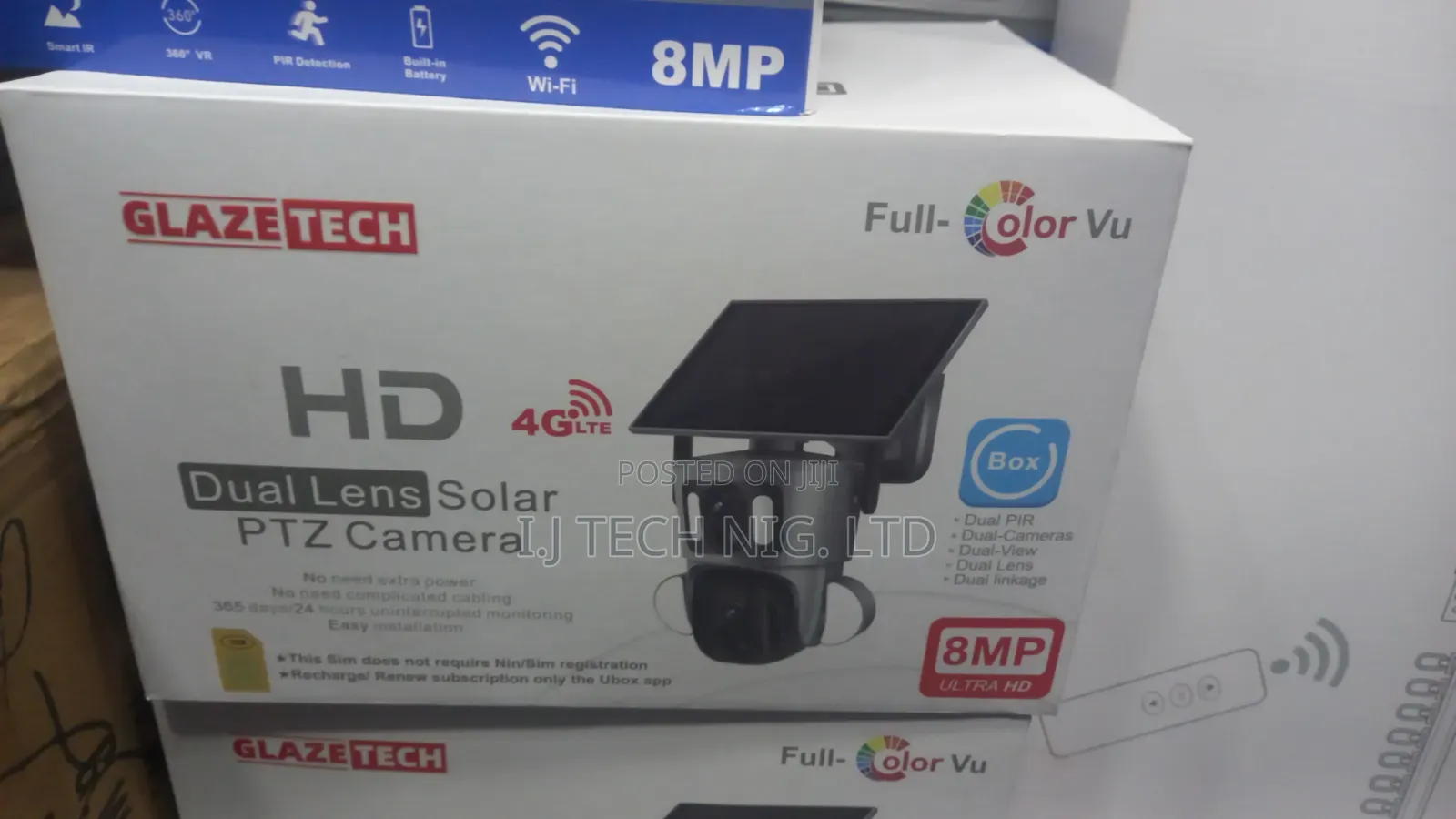 Ubox 4g Solar PTZ Camera With Light