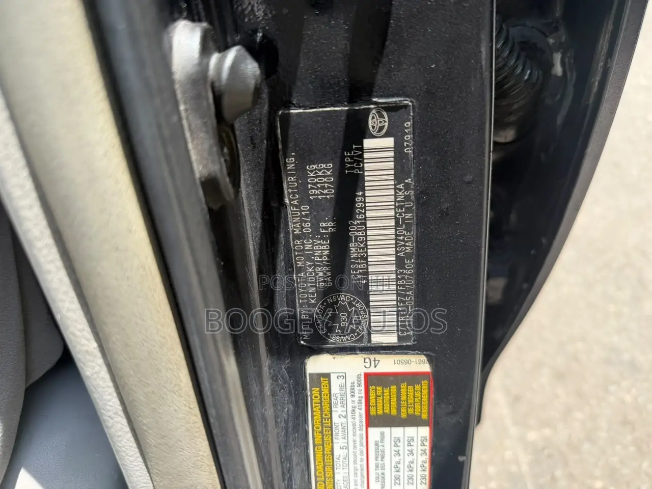 Toyota Camry 2010 Black