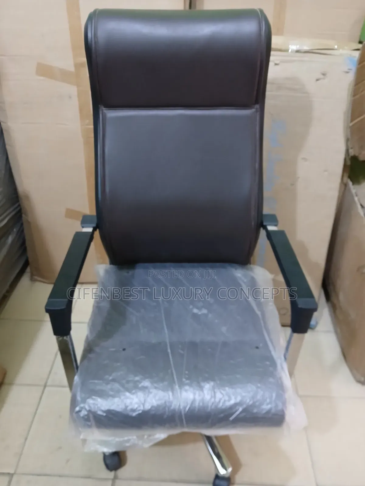 Executive Swivel Leather Office Chair