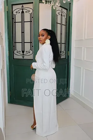 Full Length Suit Dress With a Short