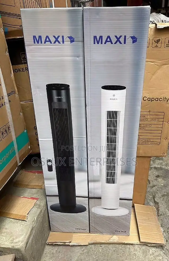 Maxi Tower Fan 40 Inch White/Black (10-22jrb)