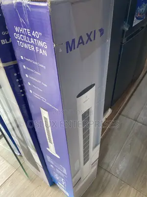 Maxi Tower Fan 40 Inch White/Black (10-22jrb)