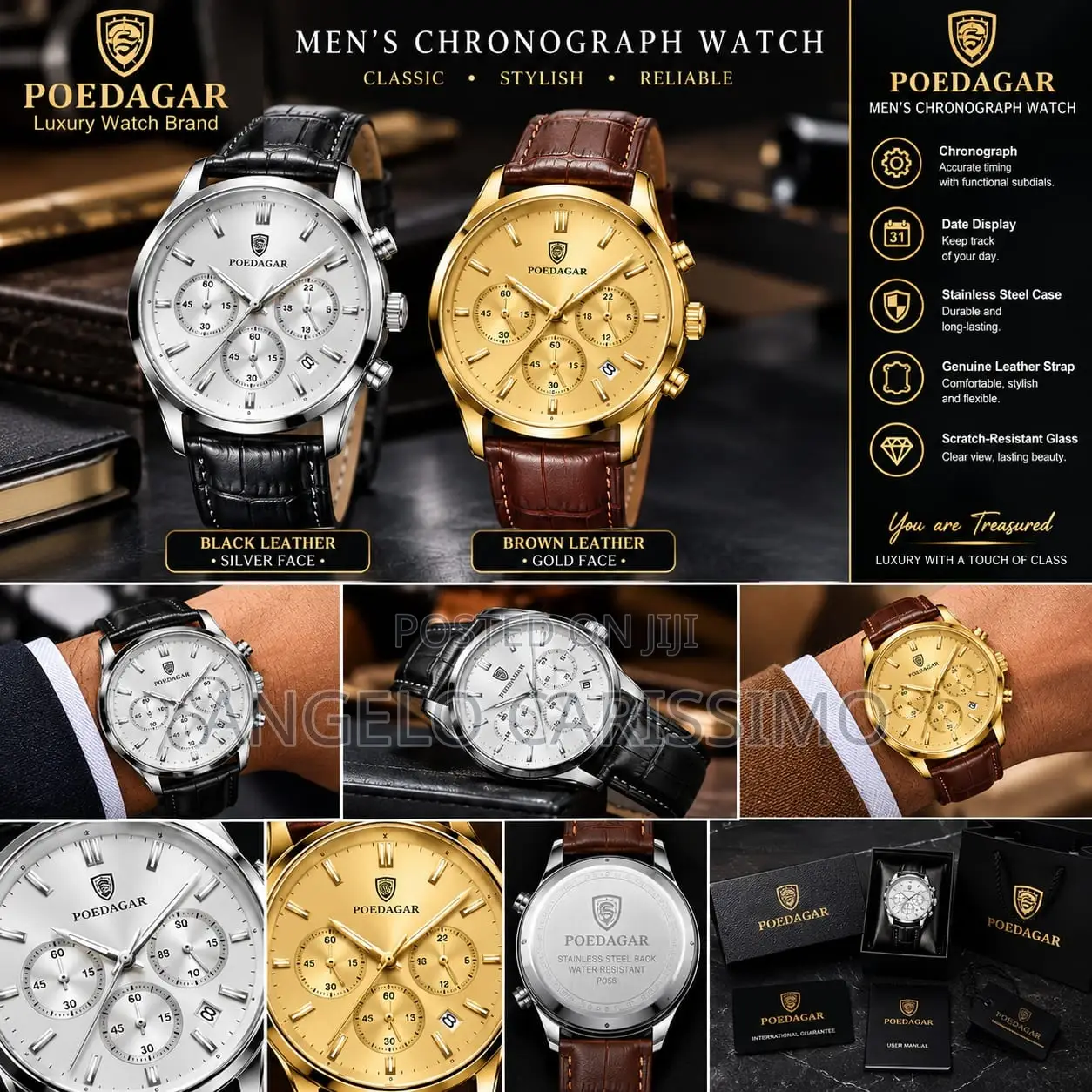 Podegar Men's Chronograph Wrist Watch