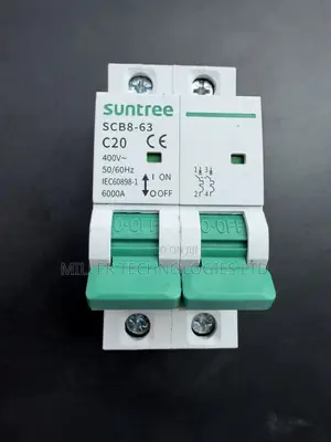 SCB8-63 20A AC MCB by Suntree – Double Pole