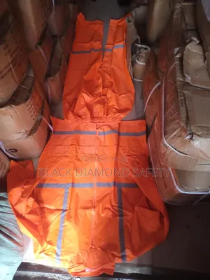 Orange Polyester Jacket and Trouser Raincoat