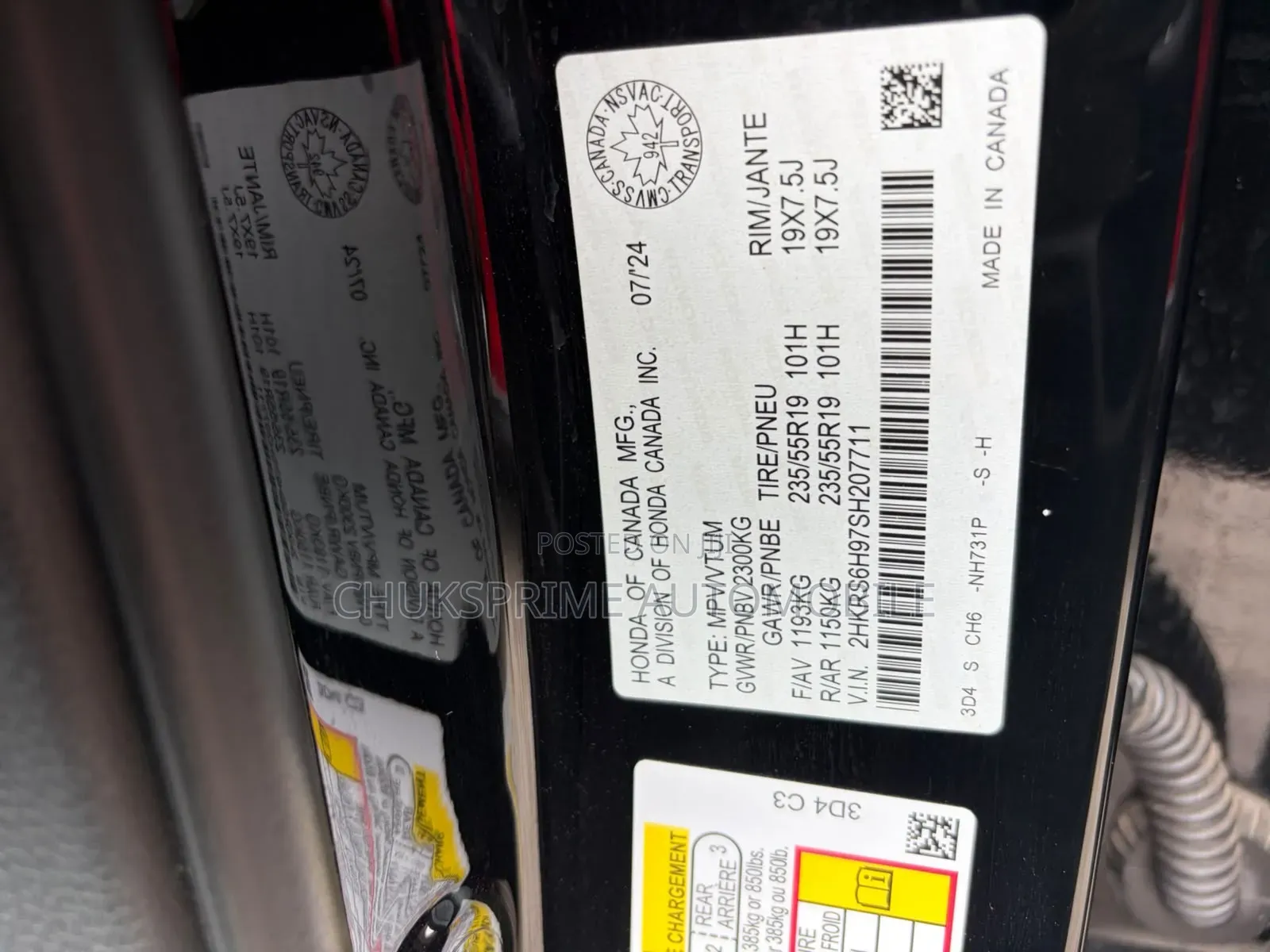 Honda CR-V EX-L AWD 2025 Black