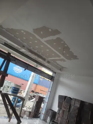 Gypsum Board Ceiling Screeding Perfect Painting