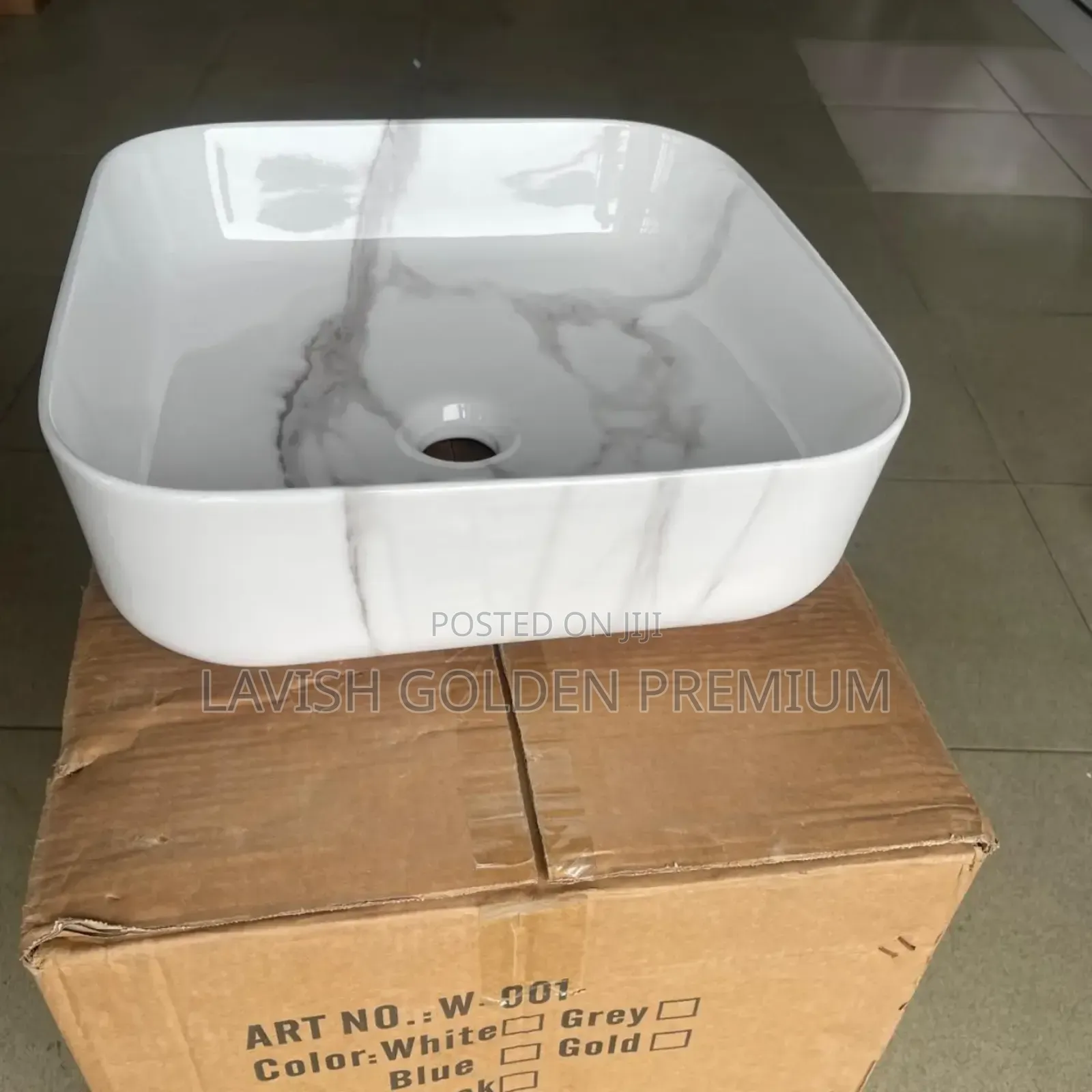 White Marble Counter Top Basin