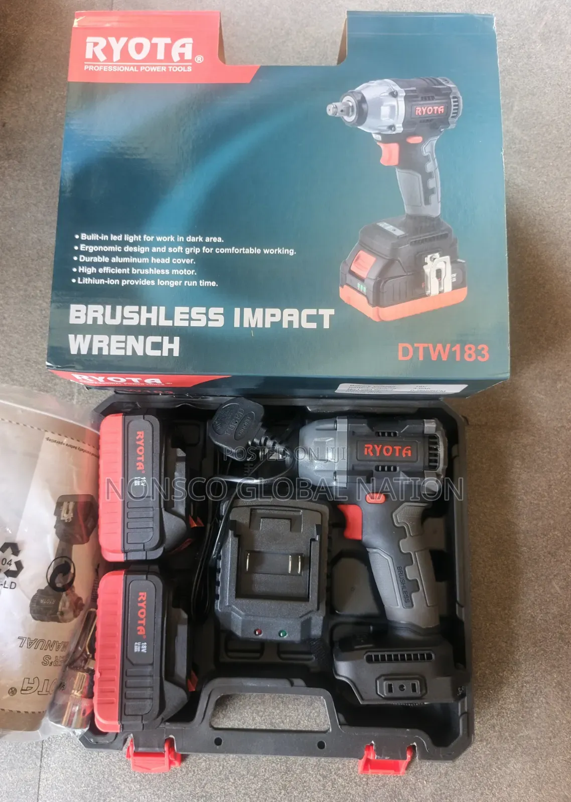 18v Ryota Brushless Impact Wrench