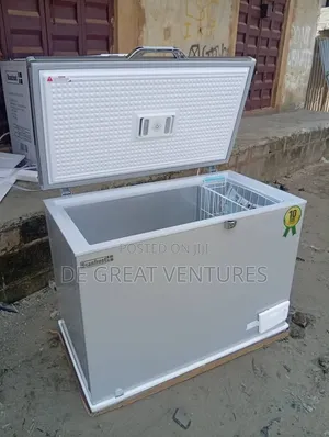 Brand New Scanfrost 300litters Inverter Chest Freezer√silver Colour