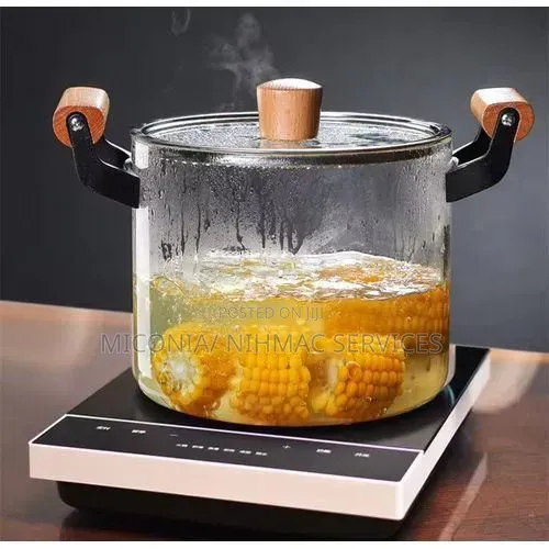 Heat Resistant Borosilicate Glass Pot With Lid(4.5L)