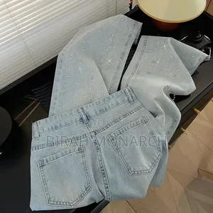 Premium Rhinestone Boyfriend Jean