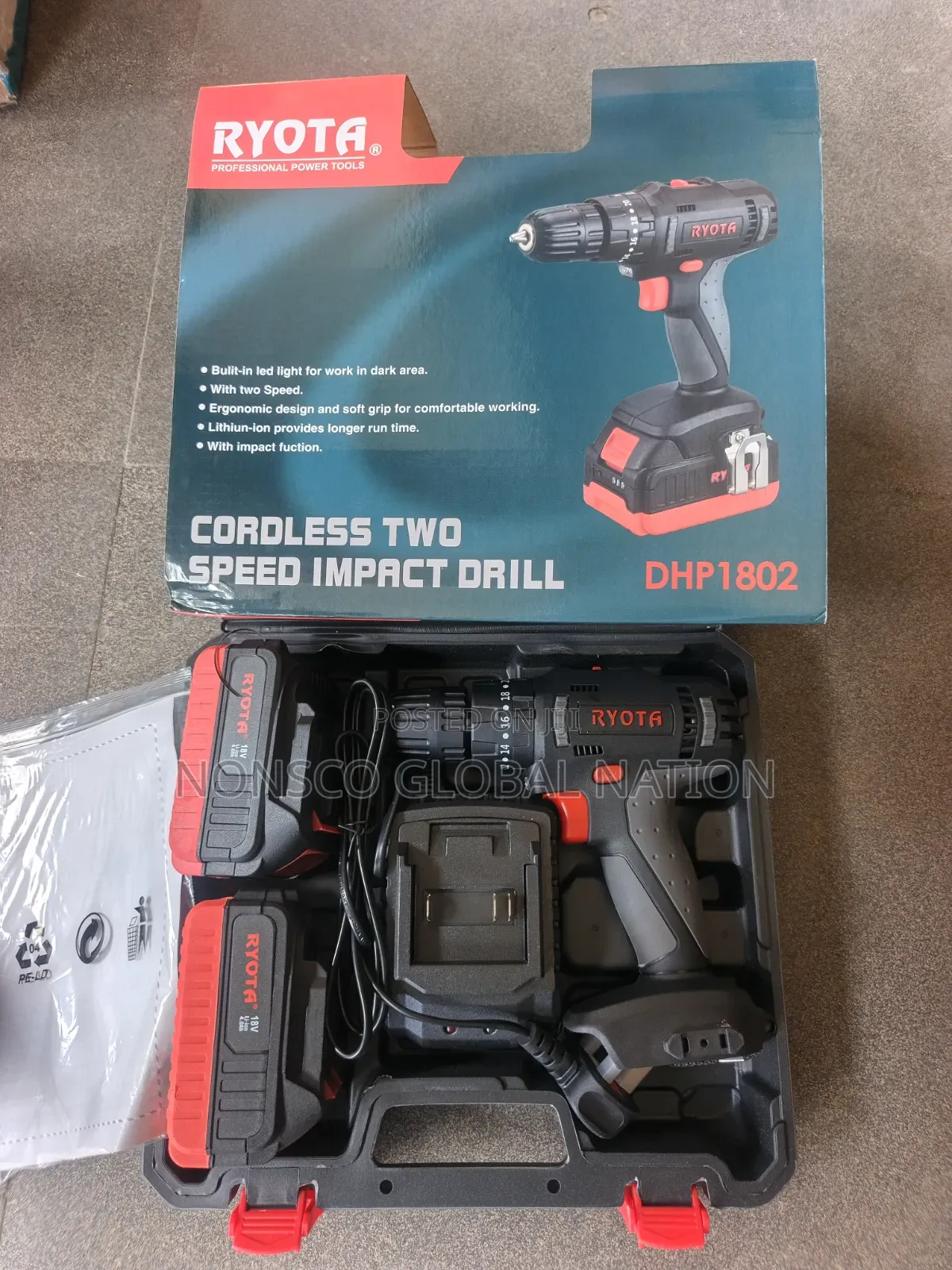 18v Ryota Cordless Speed Impact Drill