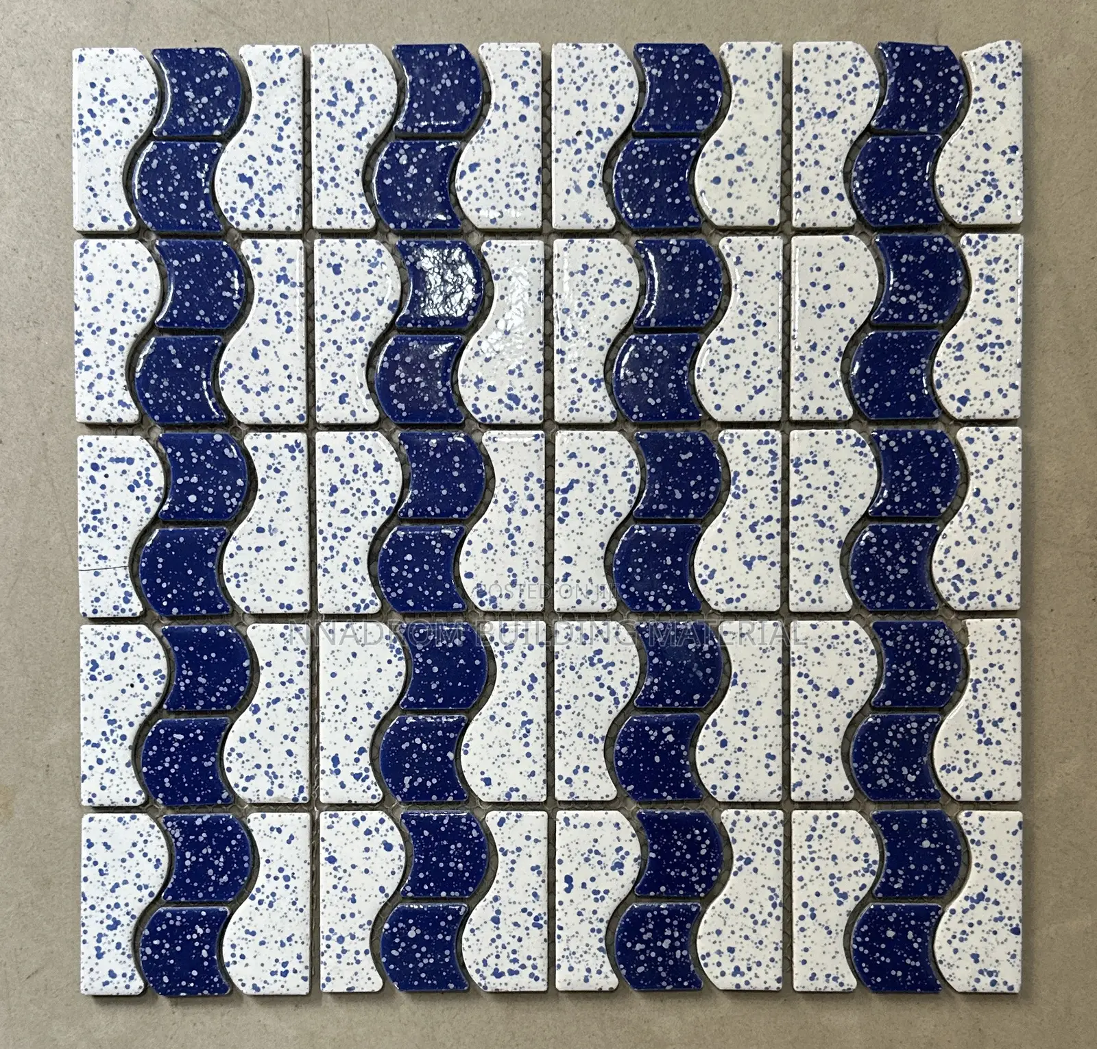 Blue Snake Design Mosaic
