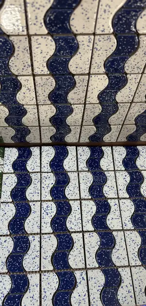 Blue Snake Design Mosaic